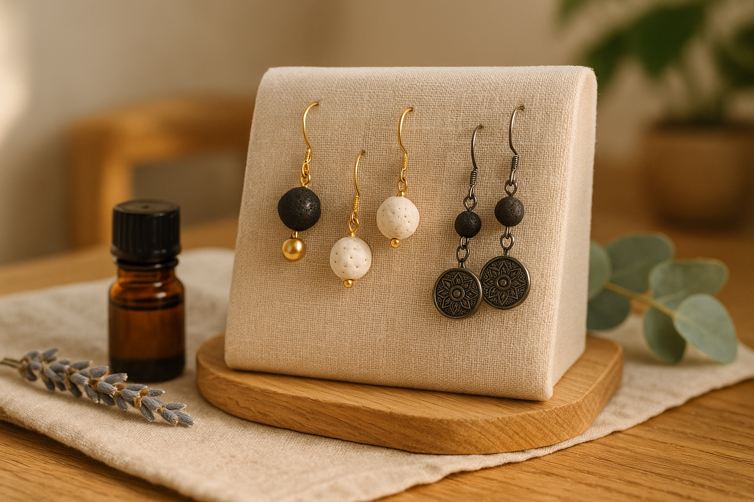 Boucles d'oreilles diffuseurs
