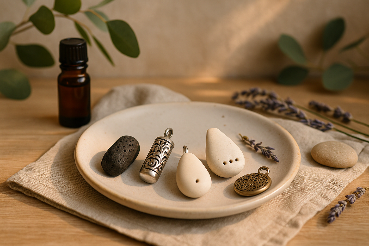 Pendentifs huiles essentielles