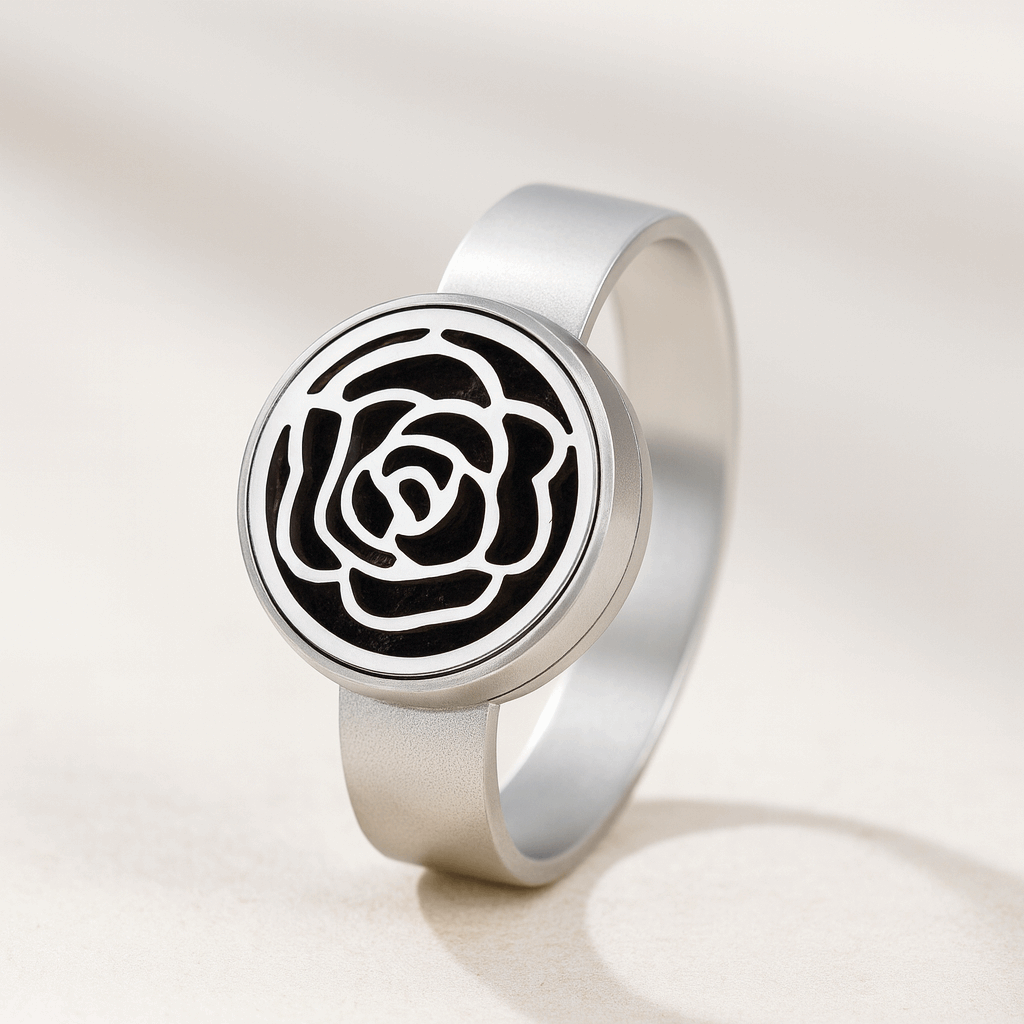 Bague d'aromathérapie fleur