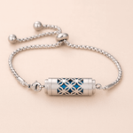 Bracelet diffuseur d’huiles essentielles – Bijou aromathérapie en acier inoxydable