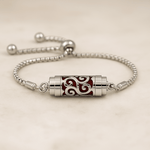 Bracelet diffuseur d’huiles essentielles – Bijou aromathérapie en acier inoxydable