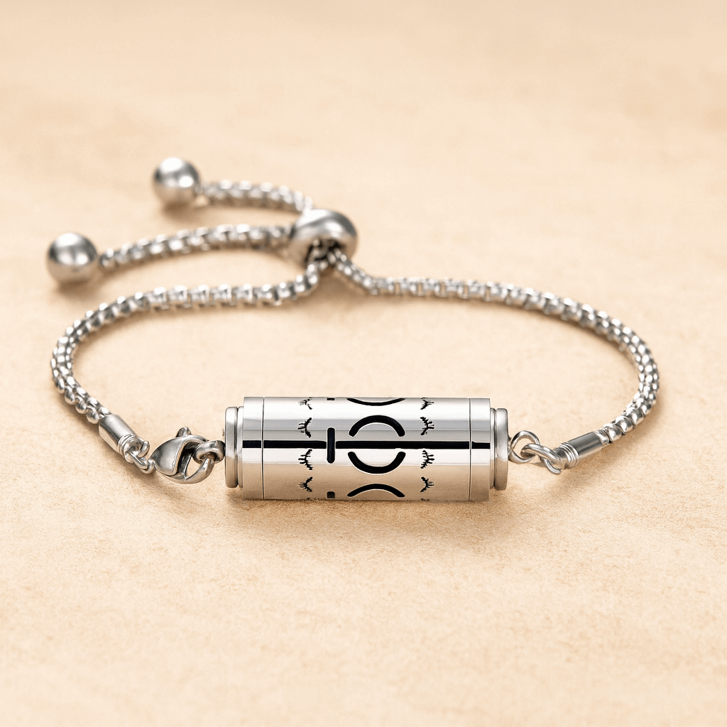 Bracelet diffuseur d’huiles essentielles – Bijou aromathérapie en acier inoxydable
