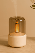 Humidificateur Brumisateur à Ultrasons – Éclairage effet bougie et sécurité intégrée