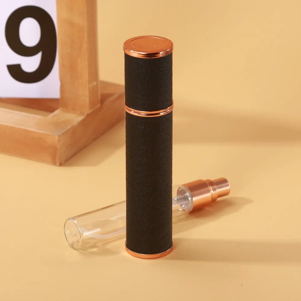 Vaporisateur huile essentielle noir et cuivre – Flacon rechargeable 10 ml