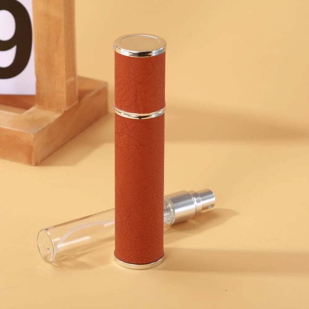 Vaporisateur huile essentielle en cuir marron
