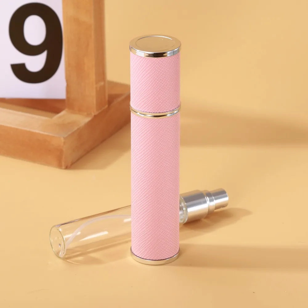 Vaporisateur huile essentielle en cuir rose